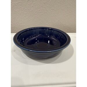 Fiestaware Cobalt Blue 7 Inch Vegetable Serving Bowl Homer Laughlin HLC USA